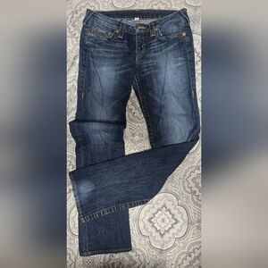 True Religion Women's Dark Blue Bootcut Jeans